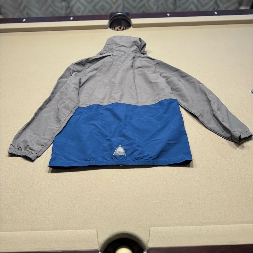 L.L. Bean Kids Gray lightweight Jacket with Yellow and Blue Accents